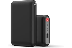 Topdot Ultra-Thin 5V 5000mAh Li-Polymer Rechargeable Batteries for Heated Gloves - High-Performance Smart Wear Spare Battery Pack (Black, ABS Shell)