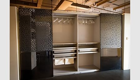 Banner Stand Alone Sliding Door Wardrobe In Firenzi Glass With