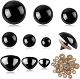 SANNIX Pack of 90 Safety Eyes and Noses for Dolls Plush Toys