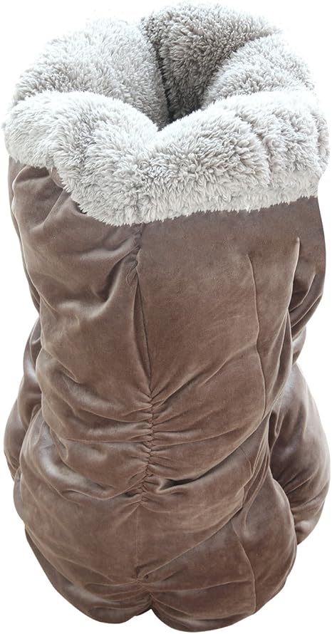 Amazon 送料無料 もぐる 着れる ふわふわあったかロールクッション ペットに人気 クッション 枕 ブラウン 抱き枕 オンライン通販