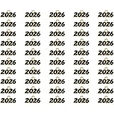 Shapenty Mini 2026 Enamel Charms Metal Year Signet 2026 DIY Pendant Charm Accessory Bulk for Bracelet Necklace Earring Keychain Craft Jewelry Making Christmas Graduation Party Decor, 50PCS