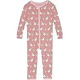 KicKee Pants Print Convertible Sleeper with Zipper, Super Soft Baby Clothes, Baby One Piece Sleepwear for Boys or Girls