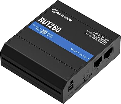 Teltonika RUT260 4G LTE Cat 6 Industrial Router Wi-Fi VPN Ethernet Metal Casing
