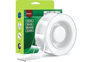 SHYFLY Double Sided Tape Heavy Duty for Walls - Nano Tape Strong Adhesive,Residue-Free, Multi-Functional Reusable Gel Tape,Pe