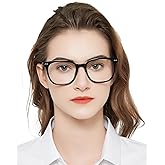 MARE AZZURO Oversized Reading Glasses Women Large Square Readers 1.0 1.25 1.5 1.75 2.0 2.25 2.5 2.75 3.0 3.5 4.0 5.0 6.0