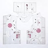 Fashion Design Sewing Ruler Set for Women's Blouse, School Student Apparel Drawing Template, Teaching Prototype Ruler