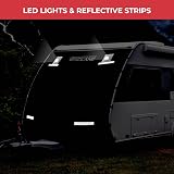GADLANE Caravan Front Cover with LED Lights Reflective Strips Grey view 7