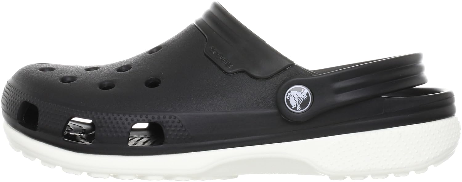 crocs duet men clog in black