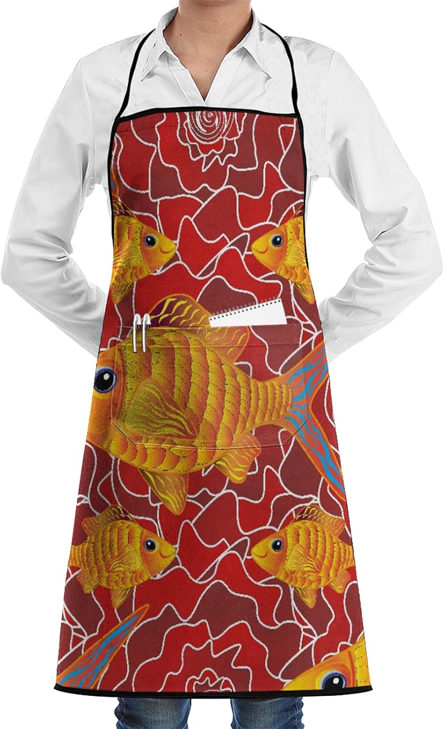 Grembiuli da cucina in tela di moda per donna uomo grembiule da lavoro da chef per griglia ristorante bar negozio caffè bellezza unghie studi cameriere  15