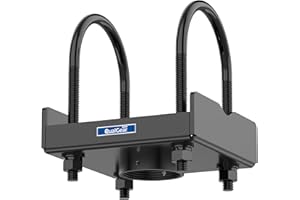 QualGear QG-PRO-PM-TCA-B Pro-AV Truss Ceiling Adapter for 1.5" Npt Threaded Pipe Projector Accessory , Black