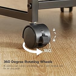 HOOBRO 2 Drawer Mobile File Cabinet, Rolling