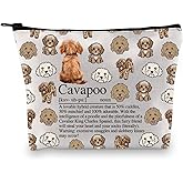 PXTIDY Cavapoo Dog Lovers Gift Cavapoo Definition Cosmetic Bag Animal Lover Gifts Dog Mom Gift Makeup bag