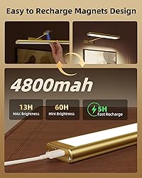 EZVALO Picture Light for Wall, 16'' Rechargeable