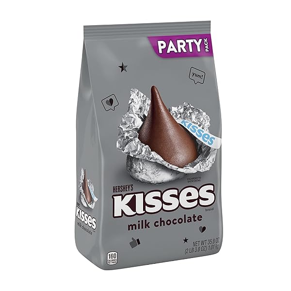 HERSHEY’S KISSES MILK CHOCOLATE CANDY PARTY PACK, 35.8 OZ