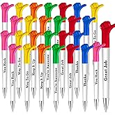 Woanger 90 Pieces Inspirational Quotes Thumbs up Pens Thank You Christmas Gifts Bulk Employee Appreciation Motivational Ballpoint Pen for Xmas Gift Student Teacher Nurse Coworker