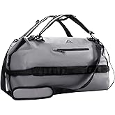 Haimont Large Waterproof Duffel Backpack Roll-Top Heavy Duty Dry Duffle Bag for Boating, Travel, Camping, Kayaking, Motorcycle, 60L/90L