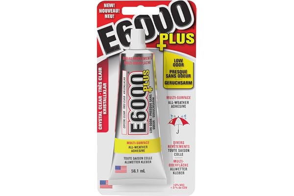 E6000 Clear 1.9 Fl Oz Plus Multipurpose Adhesive-1.9oz