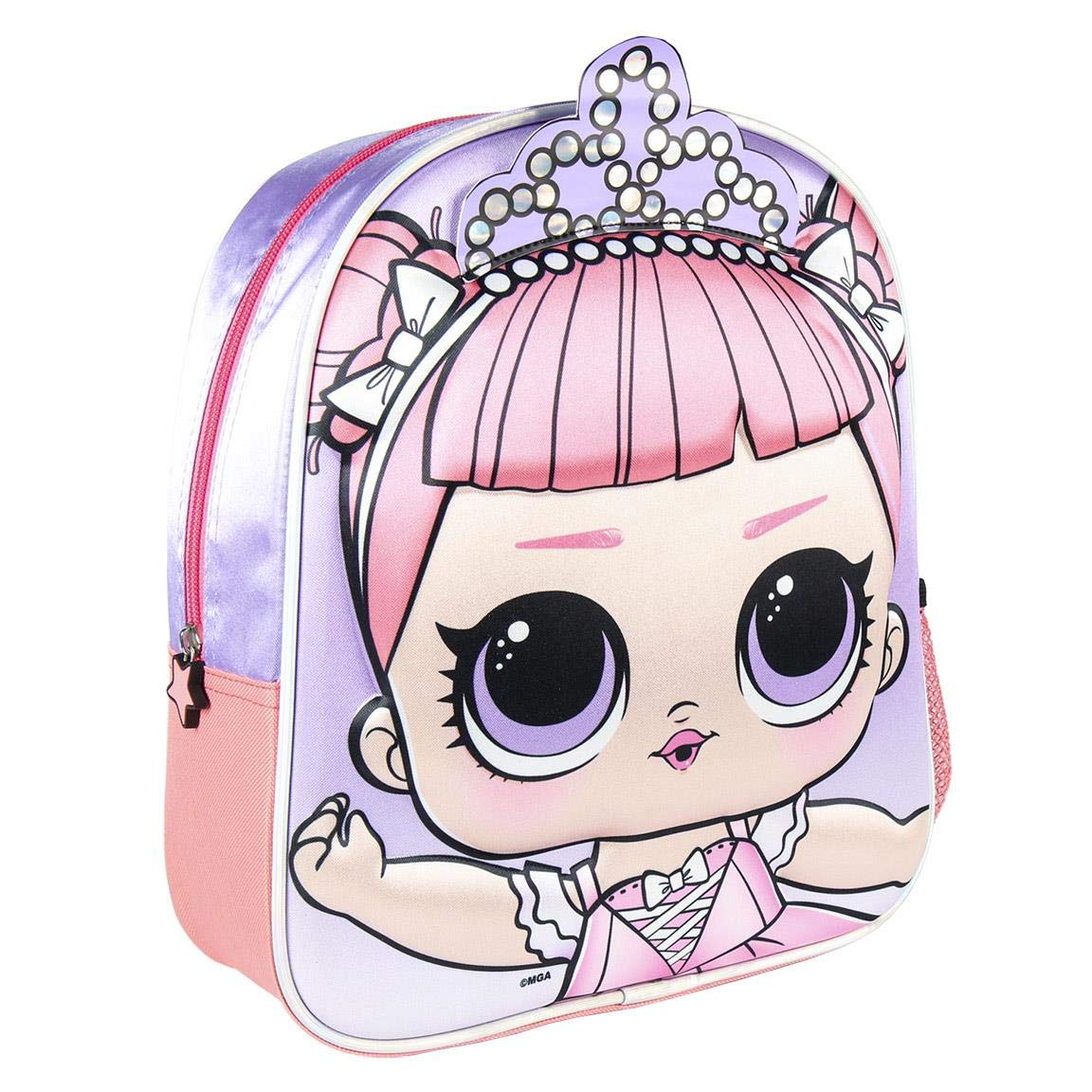 Cerdá children's backpack, Colourful, 25 x 31 x 10 cm, Crystal Queen - Sequins