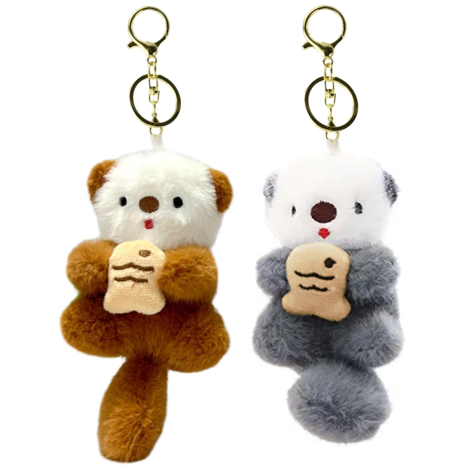 Photo 1 of ***JUST THE Dark Brown***Cute Otter Keychain Cute Animal Keychain Pendant Suitable For Attaching To Your Keys Wallet Or Backpack Ideal Valentine's Day Gift