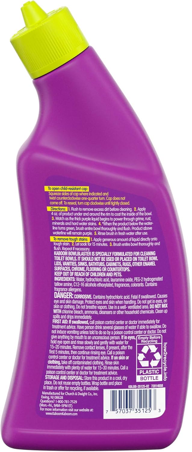Kaboom BowlBlaster 24oz. Toilet Bowl Cleaner Gel: Health & Personal Care