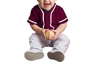 Ma Croix Mx Kids Button Down Baseball Jersey Little League Tee Softball Shirt