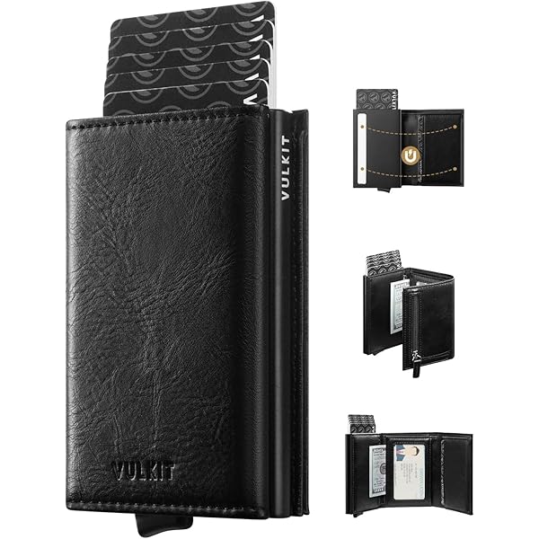Amazon.com: VULKIT Card Holder Wallet with Coin Pocket Magnetic