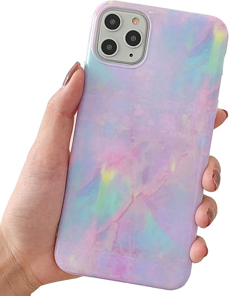 Amazon Com J West Case For Iphone 11 Pro Max 6 5 Inch Unique Marble Print Soft Silicone Phone Case Cover For Girls Women Slim Fashion Design Pattern Protective Phone Case Light Purple