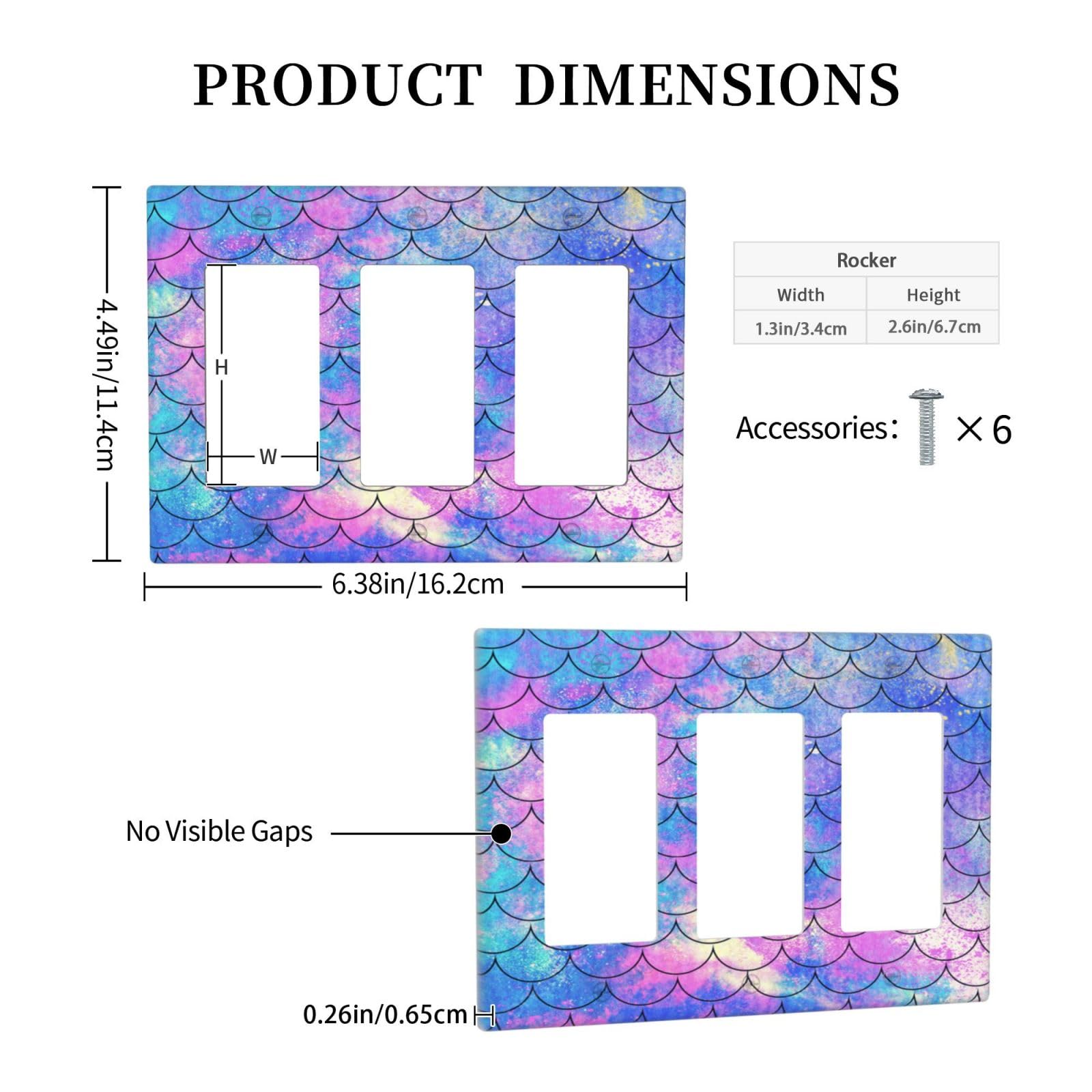 Yamxbfa Ocean Pastel Retro Mermaid Core Triple