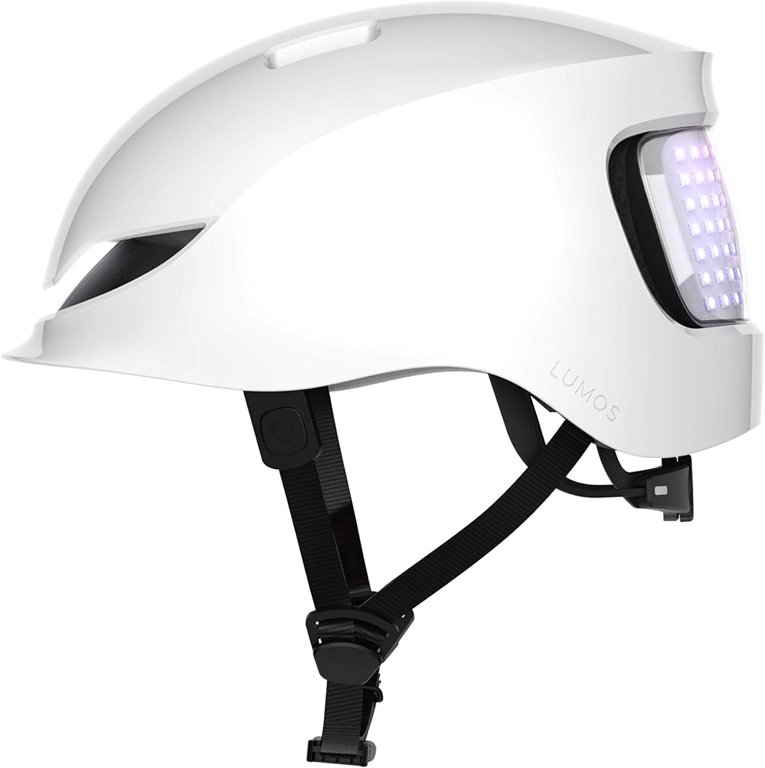 Amazon Com Lumos Matrix Smart Helmet Jet White Urban Skateboard Scooter Bike Accessories Adult Men Women Front And Rear Led Lights Turn Signals Brake Lights Bluetooth Connected Sports Outdoors