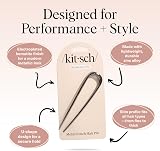 Kitsch French Hair Pins for Women Hematite 1pc Durable Metal Updo Pin view 4