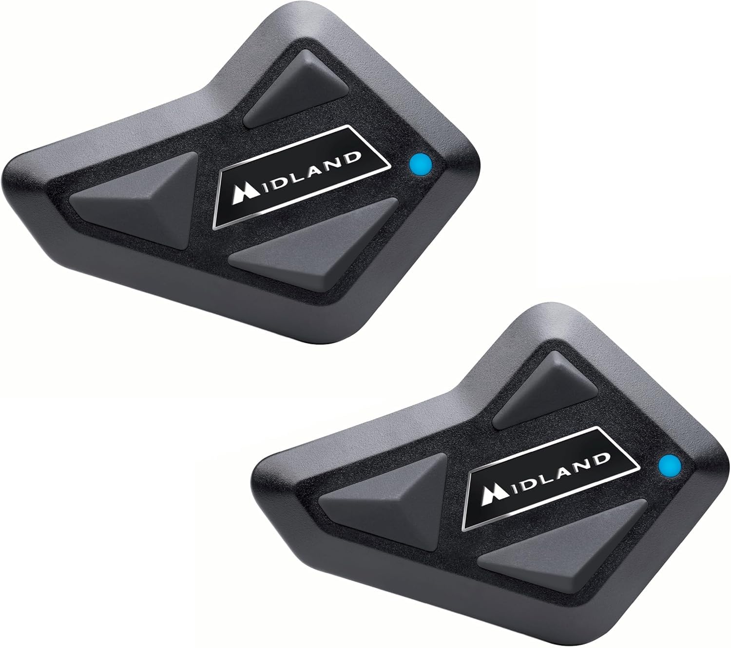 Midland - Motorcycle Intercom ECE2206 New BT Mini Twin, Waterproof Helmet Bluetooth Headset, 500m, 8H Battery, Noise Cancellation, Music Share, TFT Compatible, Conference for Up to 4 People