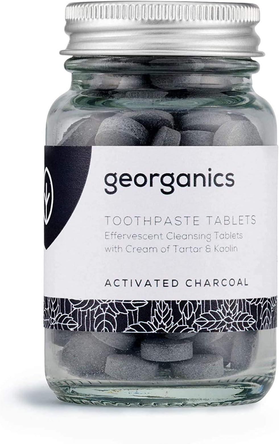 Georganics Toothpaste Tablets - Activated Charcoal - 120 Tablets