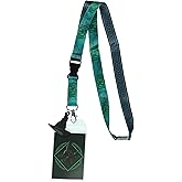 Wicked Lanyard Elphaba Witch Hat Rubber Charm Breakaway ID Badge Holder with 2" Rubber Charm