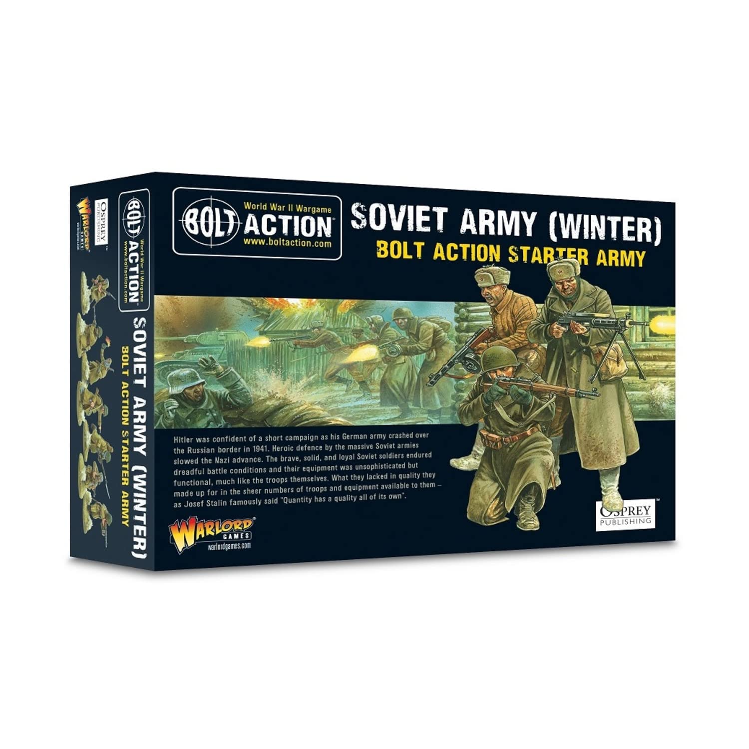 Warlord Games Soviet Army (Winter) Starter Army - 28mm Scale Plastic Miniatures for Bolt Action Highly Detailed World War 2 Miniatures for Table-top Wargaming