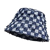 Bucket Hats for Women, Washed Cotton Summer Packable Fishermen Hat, Outdoor Sun Lightweight Cap