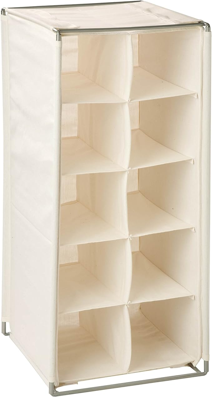 25 pair stackable shoe rack closetmaid on Amazon Com Honey Can Do Sho 01656 10 Pair Shoe Organizer Storage Cubby Natural Home Kitchen