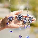 HDCRYSTALGIFTS 3PCS Evil Eye Suncatchers with Crystal Prisms view 6