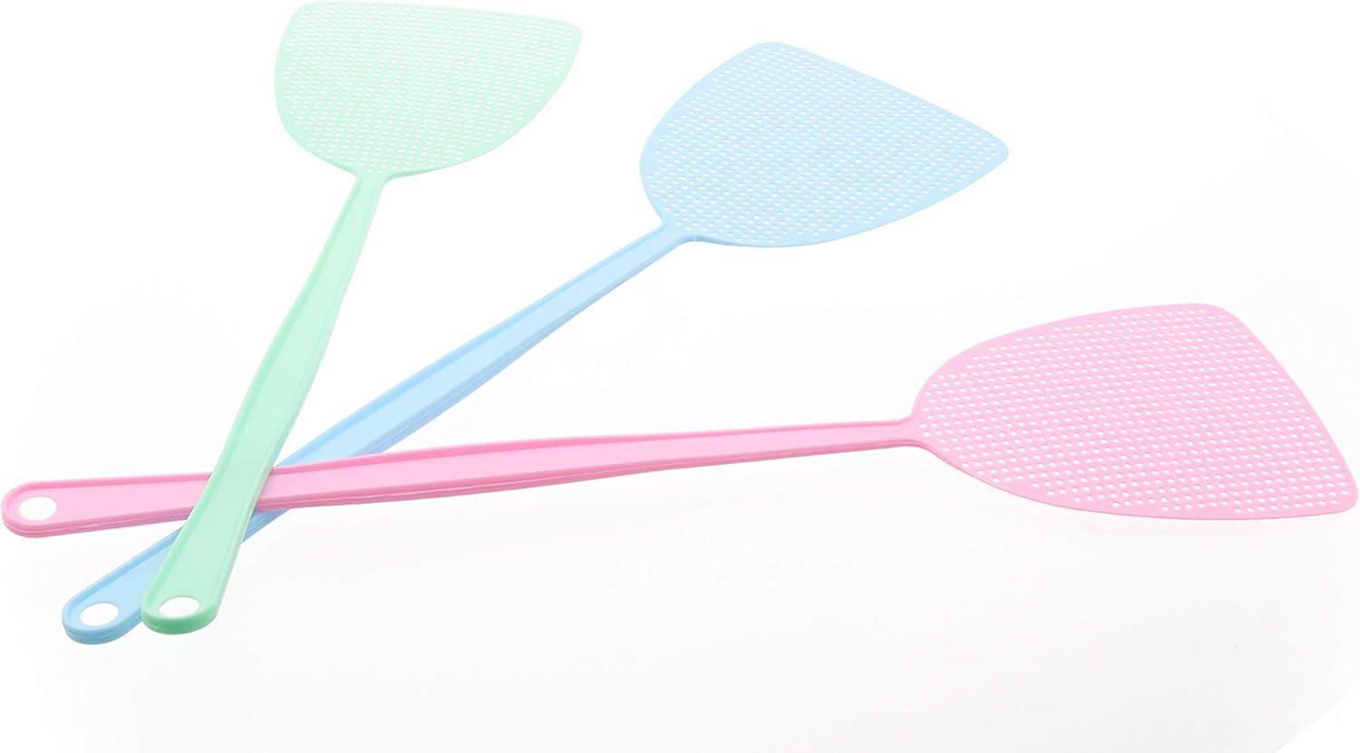 Premium 3PCS Fly Swatters, Strong Flexible Long Fly Swatter Pack, 17.5 Inches Handle Fly Swatter/ Fly Swatters for Indoor/Outdoor/Classroom/Office( 3colors): Garden & Outdoor