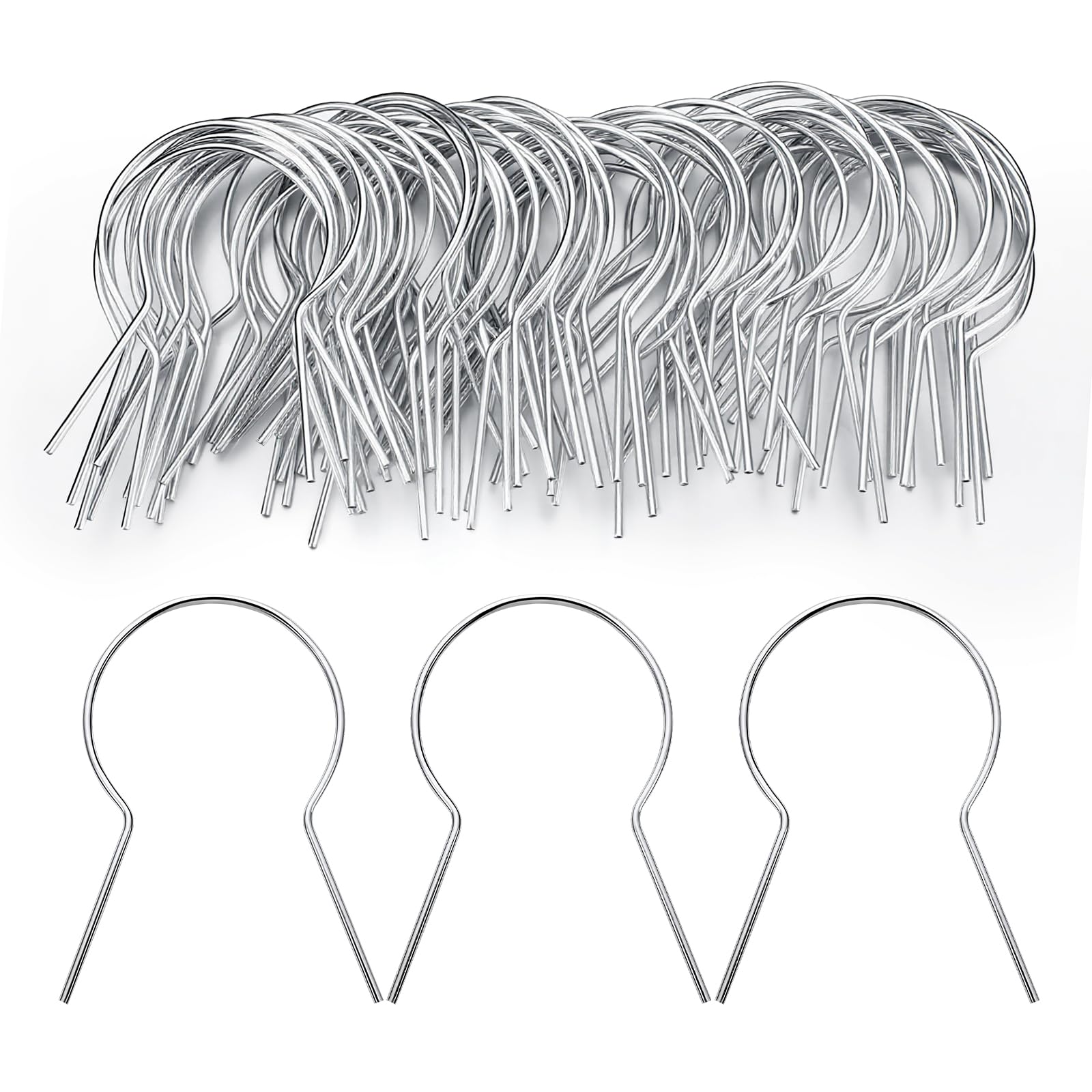 Photo 1 of Otoolling 200 Pack, 2 1/2" (2 3/8" Od) Twist Fence Ties Preformed 9 Gauge Galvanized Steel Twist Gauge Pre-Cut Chain Link Fence Tools for Fixing Chain Link Mesh for Posts Farms Gardens