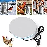 BuerKeo Poultry Waterer Heated Base, Chicken Water Heater for Winter Pet Metal Base,125W Electric Safe Drinking Fountain Coop