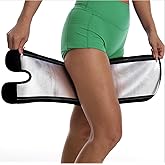 TIMESEEK Sauna Leg Sleeves 2-Pack, Non-Slip Sweat Thigh Wraps for Women & Men Adjustable Thigh Trimmer Slimming Workout Gear