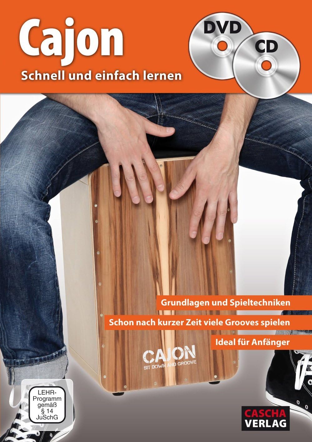 Cajon learning quickly and easily - arranged for cajon - with CD - with DVD [Sheet Music]