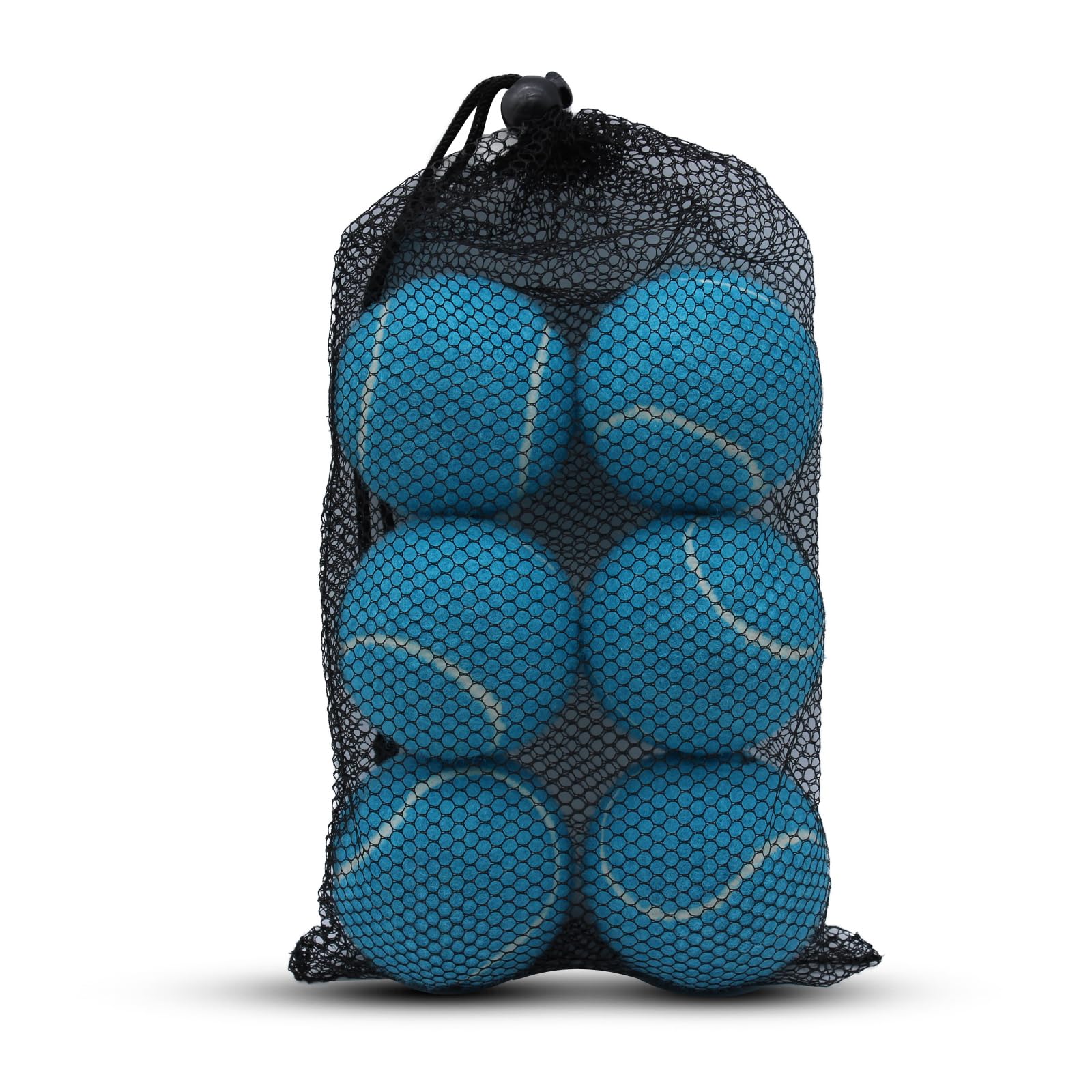 Swingers Tennis Balls, 6 Pack Training Tennis Balls, Practice Balls for Pet Dog, High Elasticity Exercise Tennis Balls for Beginner, with Mesh Carry Bag Easy to Transport