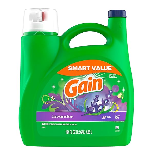 GAIN + AROMA BOOST LIQUID LAUNDRY DETERGENT LAVENDER SCENT 107 LOADS 154 FL OZ HE COMPATIBLE