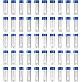 Eowpower 50 Pieces 5 ml Plastic Graduated Vial Sample Bottle Storage Container Tubes with Screw Caps