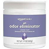 Amazon Basics Gel Odor Eliminator, Activated Charcoal, Lavender Scent, 17 Oz, 1-Pack
