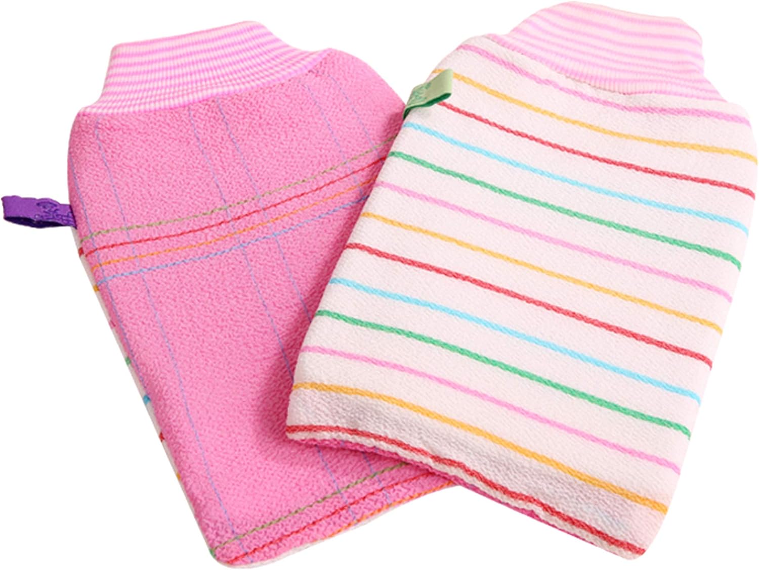 Exfoliating Bath Mitt Unisex Body Rubbing Gloves Scrub Shower Towel