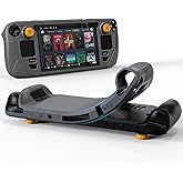 Syntech Protective Case Compatible with Steam Deck Accessories Console OLED/LCD, All-Round Protection with Non-Slip Thumb Grips, Silicone Cover for Enhanced Fit and Alignment-Gray