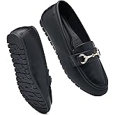 COOL COSER C Women's Wide Loafers Casual Slip on Flat Shoes Women's Comfort Penny Loafers with Arch Support Women Dressy Moccasins