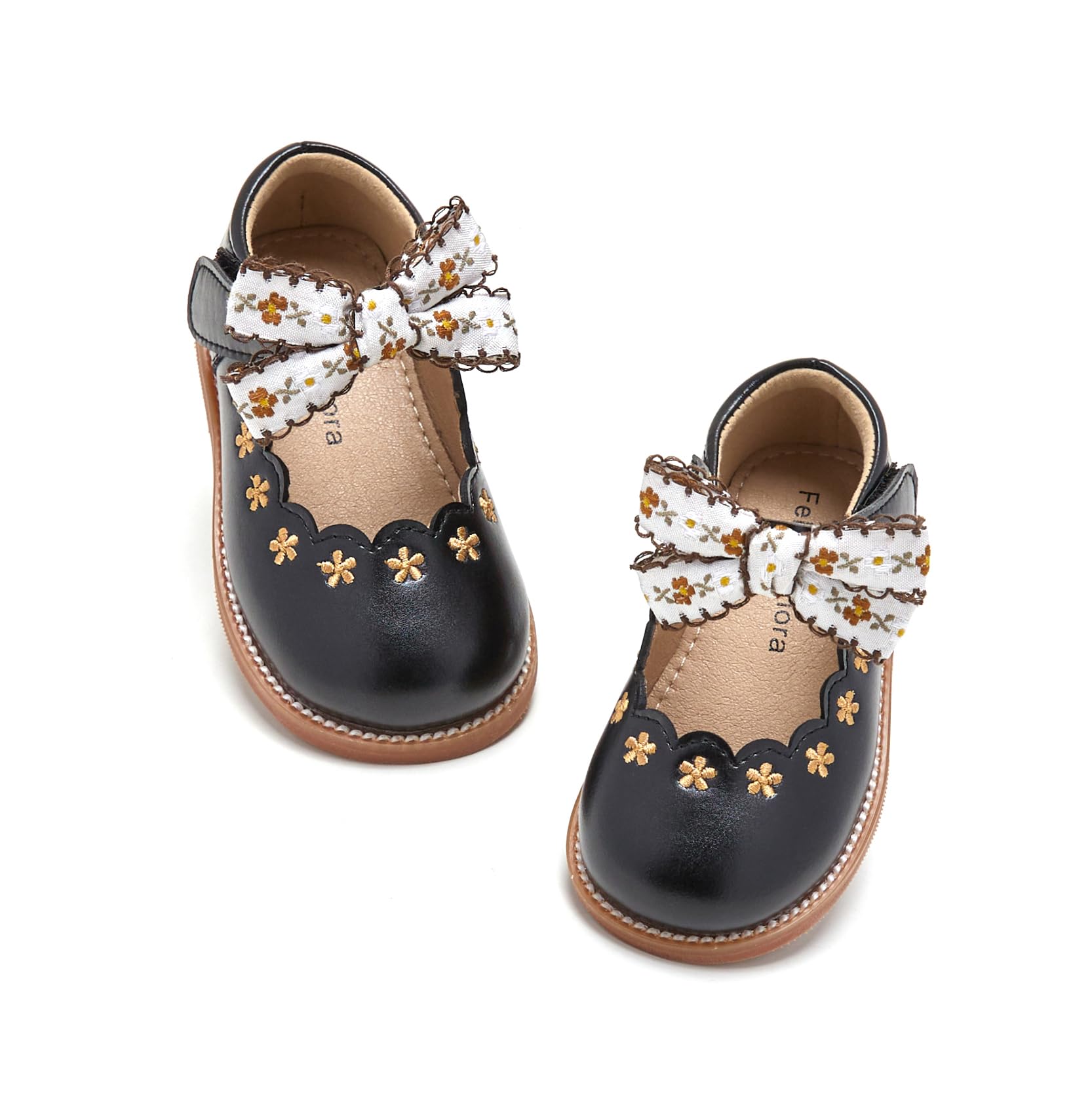 Felix & Flora Toddler Little Girl Black Mary Jane